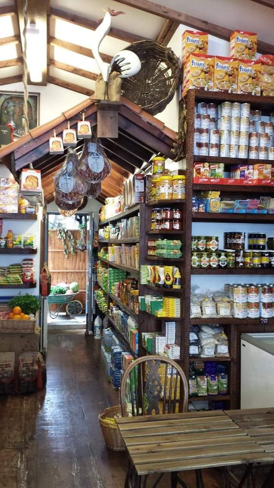 Shelves of Portuguese groceries